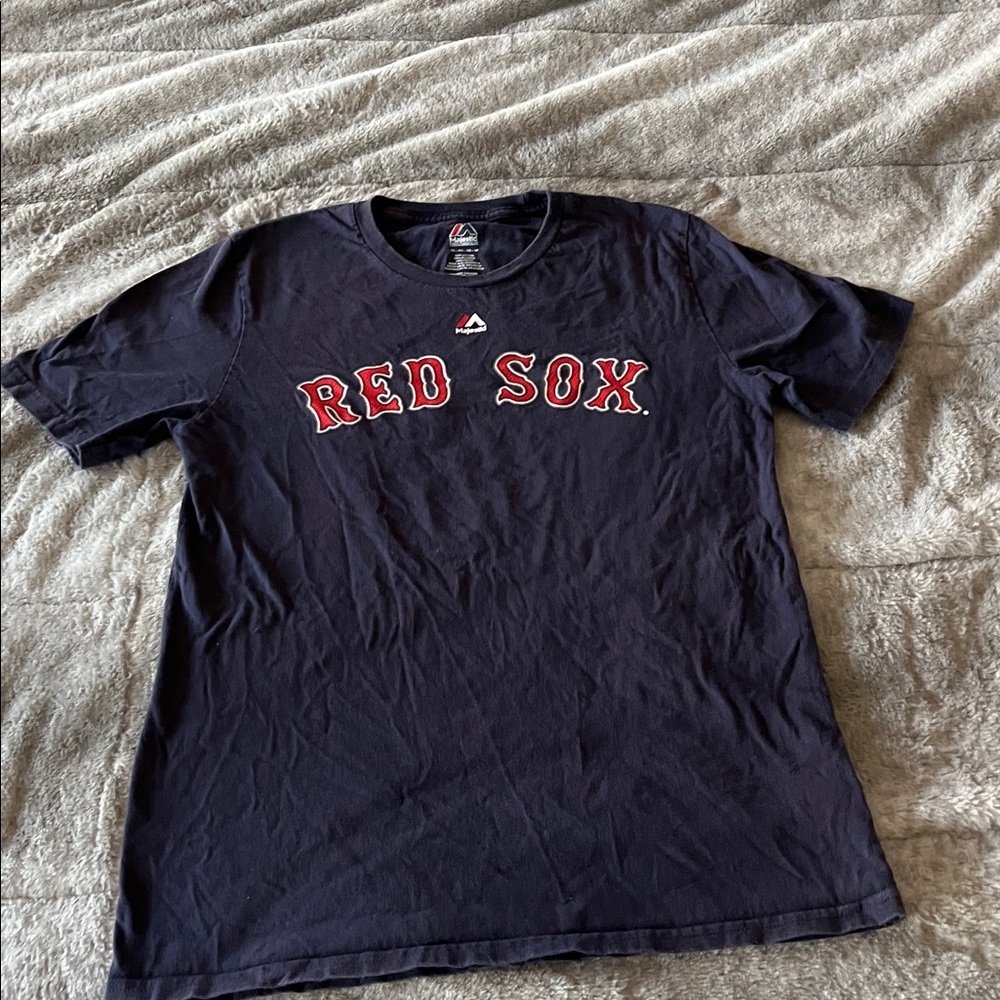 Majestic Youth Bogaerts #2 Red Sox Short Sleeve Tee